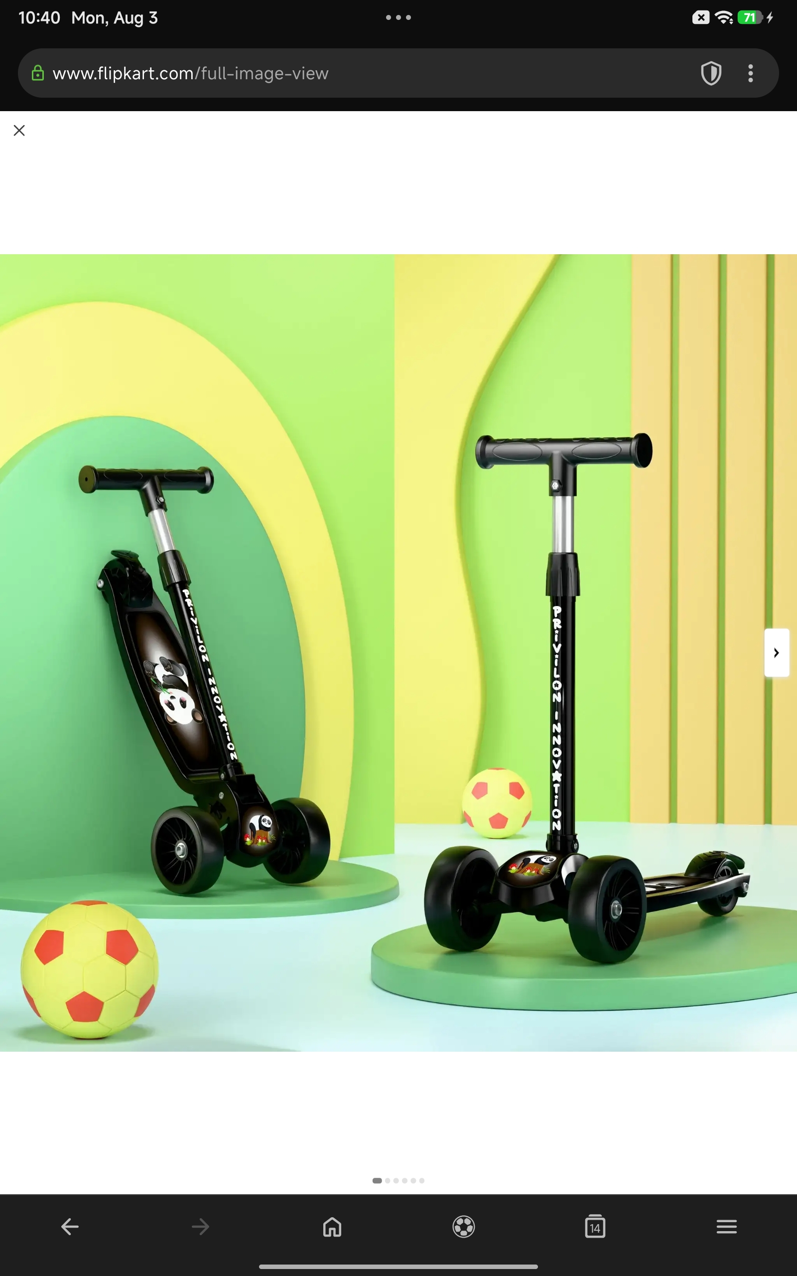 SHIVRUDRA Kids 3-Wheel Kick Scooter