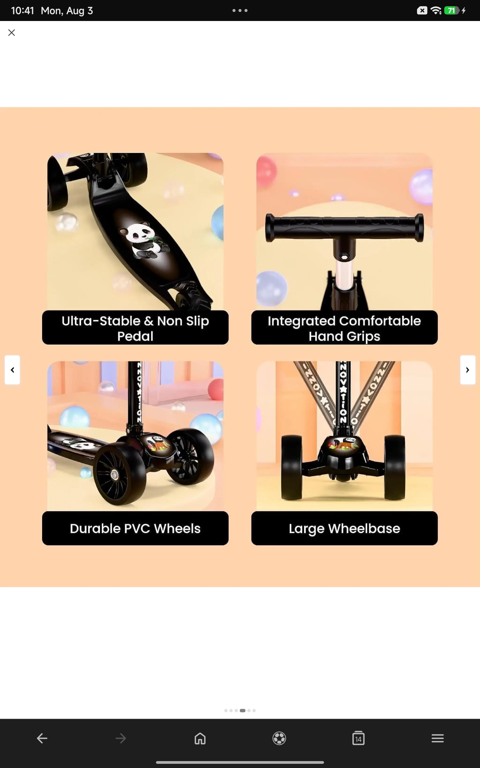 SHIVRUDRA Kids 3-Wheel Kick Scooter - Image 3