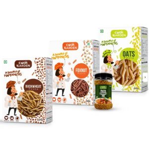 Cook Garden Buckwheat, Foxnut & Oats Pasta with Pasta Masala Mix